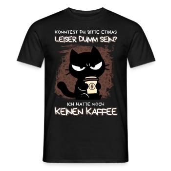 Kaffee. Jetzt. Sofort. – Grumpy Style mit Koffein - Männer T-Shirt - Schwarz - Vorne - AI Model Male 178 light (178cm)