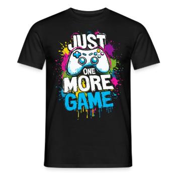 Juste un jeu de plus - Gamer Saying with Controller - T-shirt homme - noir - Devant - AI Model Male 178 light (178cm)