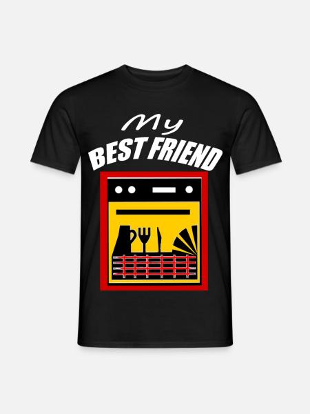 Friend / Best Friend / Friend / Dishwasher - Men's T-Shirt - black
