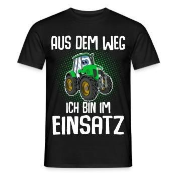 Traktor Kinder Aus Dem Weg - Männer T-Shirt - Schwarz - Vorne - AI Model Male 178 light (178cm)