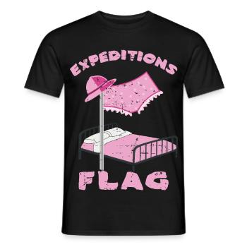 Expedition Flag Underpants - Men's T-Shirt - black - Front - AI Model Male 178 light (178cm)