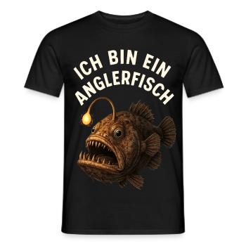 Costume de poisson-grenouille Carnaval de créatures marines de poissons - T-shirt homme - noir - Devant - AI Model Male 178 light (178cm)
