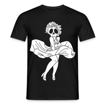 Fantôme de Marylin Monroe - T-shirt homme - noir - Devant - AI Model Male 178 light (178cm)