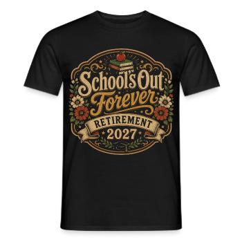 Lehrer-Retreat 2027 | Schul-Finie-Humor - Männer T-Shirt - Schwarz - Vorne - AI Model Male 178 light (178cm)