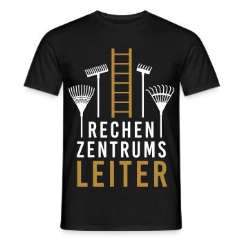 Rechenzentrumsleiter Computer EDV PC IT Nerd - Männer T-Shirt - Schwarz - Vorne - AI Model Male 178 light (178cm)