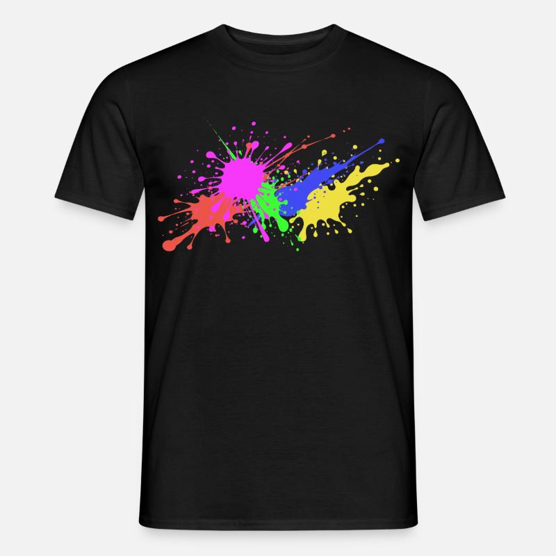 Fun - Splashes Geburtstagsgeschenk witzig - Männer T-Shirt - Schwarz