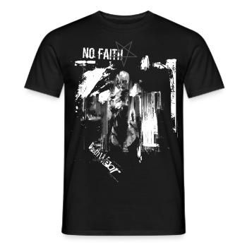 Pas de foi - Kein Glaube - T-shirt homme - noir - Devant - AI Model Male 178 light (178cm)
