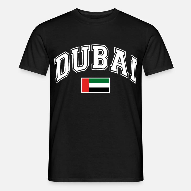 Dubai Flagge - Männer T-Shirt - Schwarz