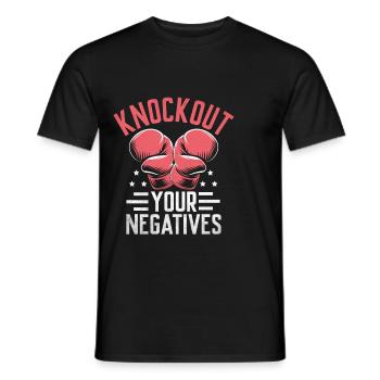 K.O. Vos points négatifs Boxer Sports Force - T-shirt homme - noir - Devant - AI Model Male 178 light (178cm)