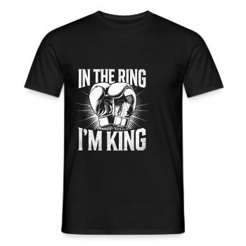 Sur le Ring, je suis King Boxeur Sports Force Athlète - T-shirt homme - noir - Devant - AI Model Male 178 light (178cm)