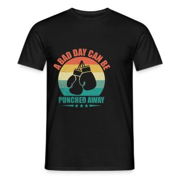 Une mauvaise journée peut être frappée Boxeur Athlète sportif - T-shirt homme - noir - Devant - AI Model Male 178 light (178cm)