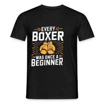 Chaque boxeur était autrefois un boxeur débutant Sports - T-shirt homme - noir - Devant - AI Model Male 178 light (178cm)