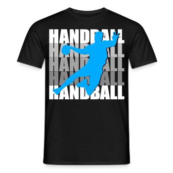 Handball - T-shirt homme - noir - Devant - AI Model Male 178 light (178cm)
