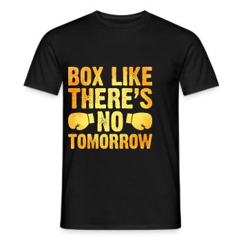 Box Like There’s No Tomorrow Boxer Sports Athlete - T-shirt homme - noir - Devant - AI Model Male 178 light (178cm)