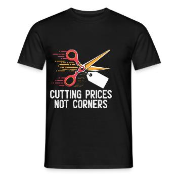 Preissenkung nicht Ecken Couponer Shopper Speichern - Männer T-Shirt - Schwarz - Vorne - AI Model Male 178 light (178cm)
