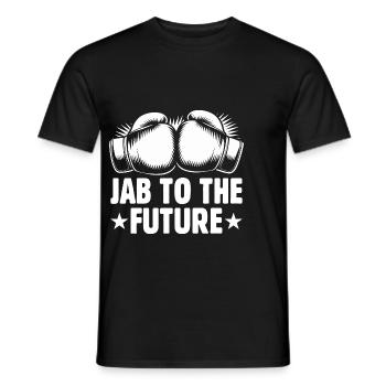Jab To The Future Boxer Sports Gym de musculation - T-shirt homme - noir - Devant - AI Model Male 178 light (178cm)