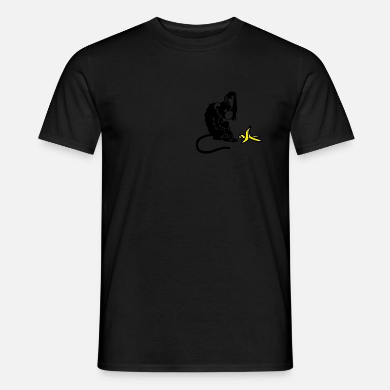 Affe - Männer T-Shirt - Schwarz
