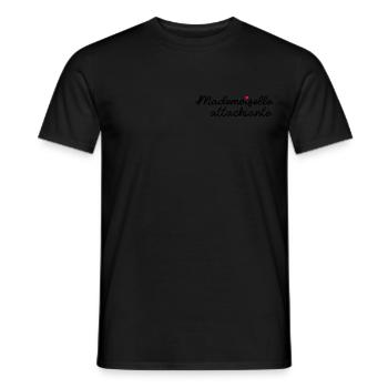 attachiante - T-shirt homme - noir - Devant - AI Model Male 178 light (178cm)