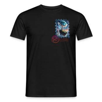 white Angel - Männer T-Shirt - Schwarz - Vorne - AI Model Male 178 light (178cm)