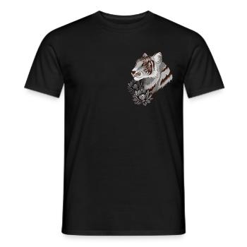 Tigre - T-shirt homme - noir - Devant - AI Model Male 178 light (178cm)