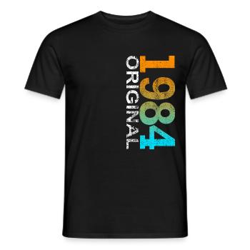 Original 1984 Cadeau d’anniversaire 40ème - T-shirt homme - noir - Devant - AI Model Male 178 light (178cm)