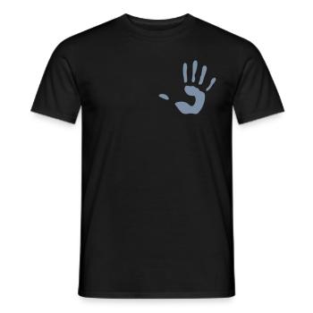 tribal main - T-shirt homme - noir - Devant - AI Model Male 178 light (178cm)
