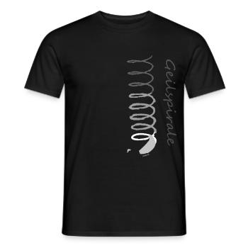Gleitschirm Paragliding Berge Linie Spirale - Männer T-Shirt - Schwarz - Vorne - AI Model Male 178 light (178cm)