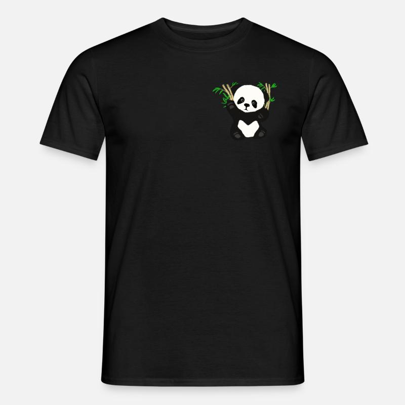 Pandi - Männer T-Shirt - Schwarz