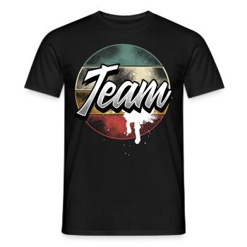 Team - Männer T-Shirt - Schwarz - Vorne - AI Model Male 178 light (178cm)