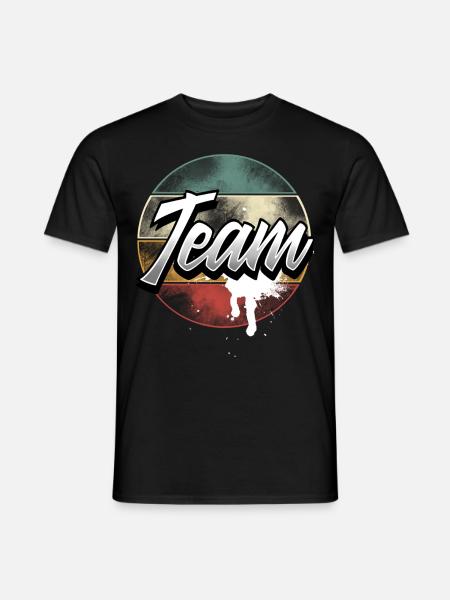 Team - Männer T-Shirt - Schwarz