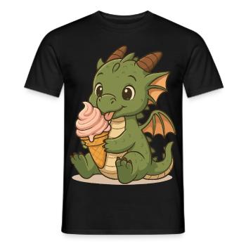 De la glace au lieu du feu - T-shirt homme - noir - Devant - AI Model Male 178 light (178cm)