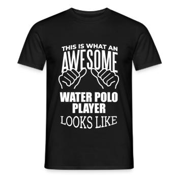 waterpolo - T-shirt homme - noir - Devant - AI Model Male 178 light (178cm)