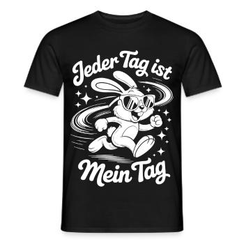 Chaque jour est mon jour - T-shirt homme - noir - Devant - AI Model Male 178 light (178cm)