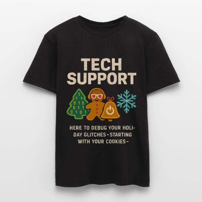 Admin Weihnachtsgeschenk IT Support Debugging Männer T-Shirt