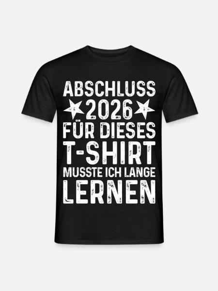 Abschluss 2026 T-Shirt - Männer T-Shirt - Schwarz