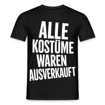 Carnival Costume Sold Out Gift Woman - Men's T-Shirt - black - Front - AI Model Male 178 light (178cm)