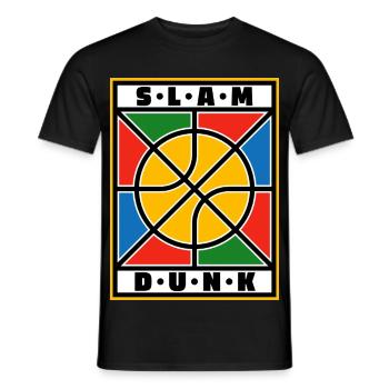 Slam Dunk Basketball - Men's T-Shirt - black - Front - AI Model Male 178 light (178cm)