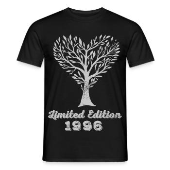 Millésime 1996 - T-shirt homme - noir - Devant - AI Model Male 178 light (178cm)