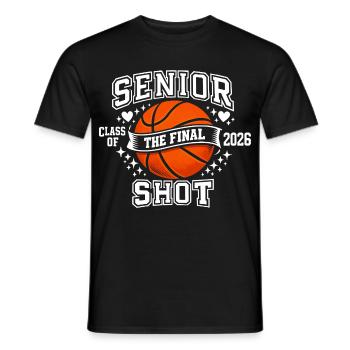 Senior 2026 Basketball – Die Abschlussfeier des letzten Wurfs - Männer T-Shirt - Schwarz - Vorne - AI Model Male 178 light (178cm)