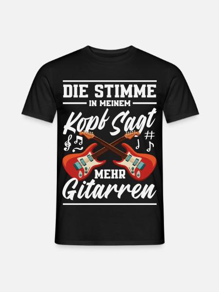 Lustiges Musiker - Männer T-Shirt - Schwarz