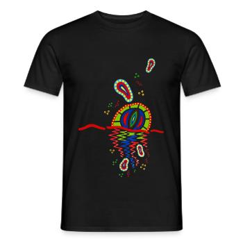 Udaya Netra - Männer T-Shirt - Schwarz - Vorne - AI Model Male 178 light (178cm)