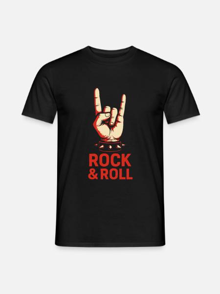 Signaux de la main Rock & Roll – Style métal - T-shirt homme - noir