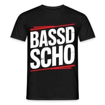 Bassd scho – Culte franconien prononçant le dialecte Frängi - T-shirt homme - noir - Devant - AI Model Male 178 light (178cm)