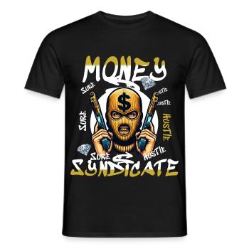 Gangster Syndicate - Men's T-Shirt - black - Front - AI Model Male 178 light (178cm)