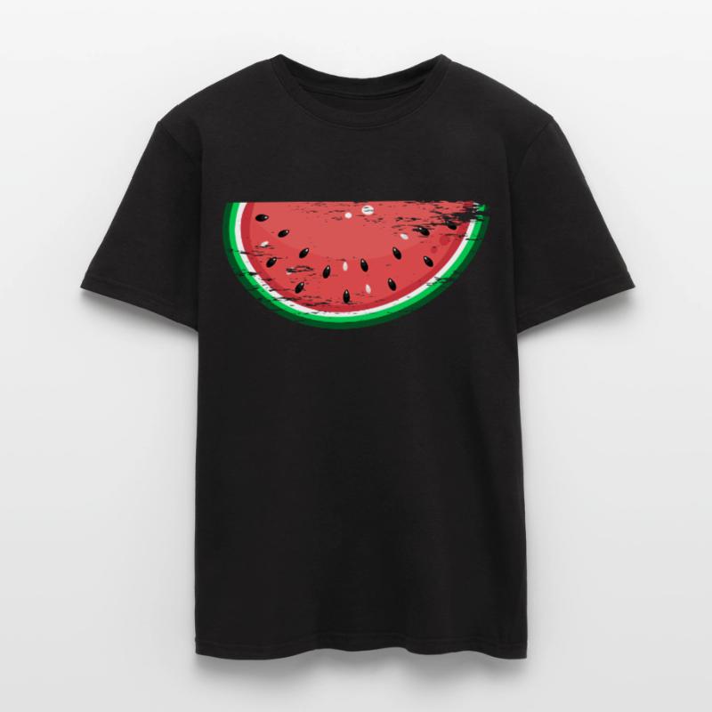 Tranche de conception de pastèque utilisée T-shirt homme