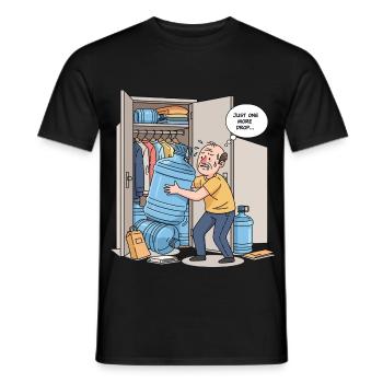Just another drop... - Men's T-Shirt - black - Front - AI Model Male 178 light (178cm)
