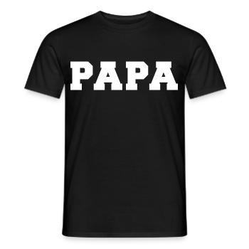 dad - Men's T-Shirt - black - Front - AI Model Male 178 light (178cm)
