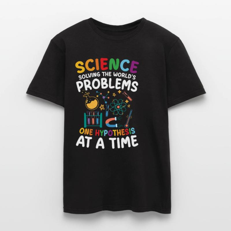 Natural sciences help solve world problems Men’s T-shirt