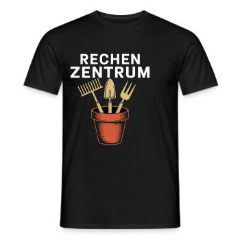 Rechen Zentrum Für Gartenliebhaber Im Stilvollen - Männer T-Shirt - Schwarz - Vorne - AI Model Male 178 light (178cm)
