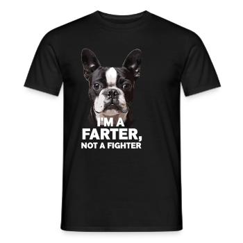 Bouledogue français, je suis un pet, non - T-shirt homme - noir - Devant - AI Model Male 178 light (178cm)